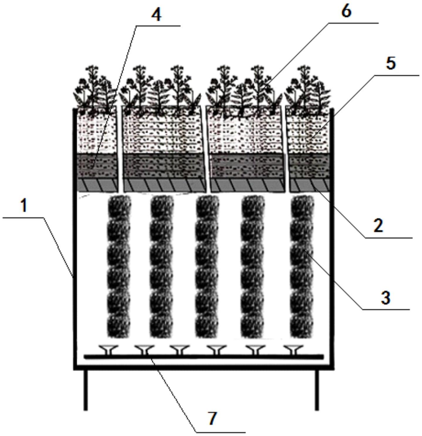 一种植物生物膜复合生态浮床
