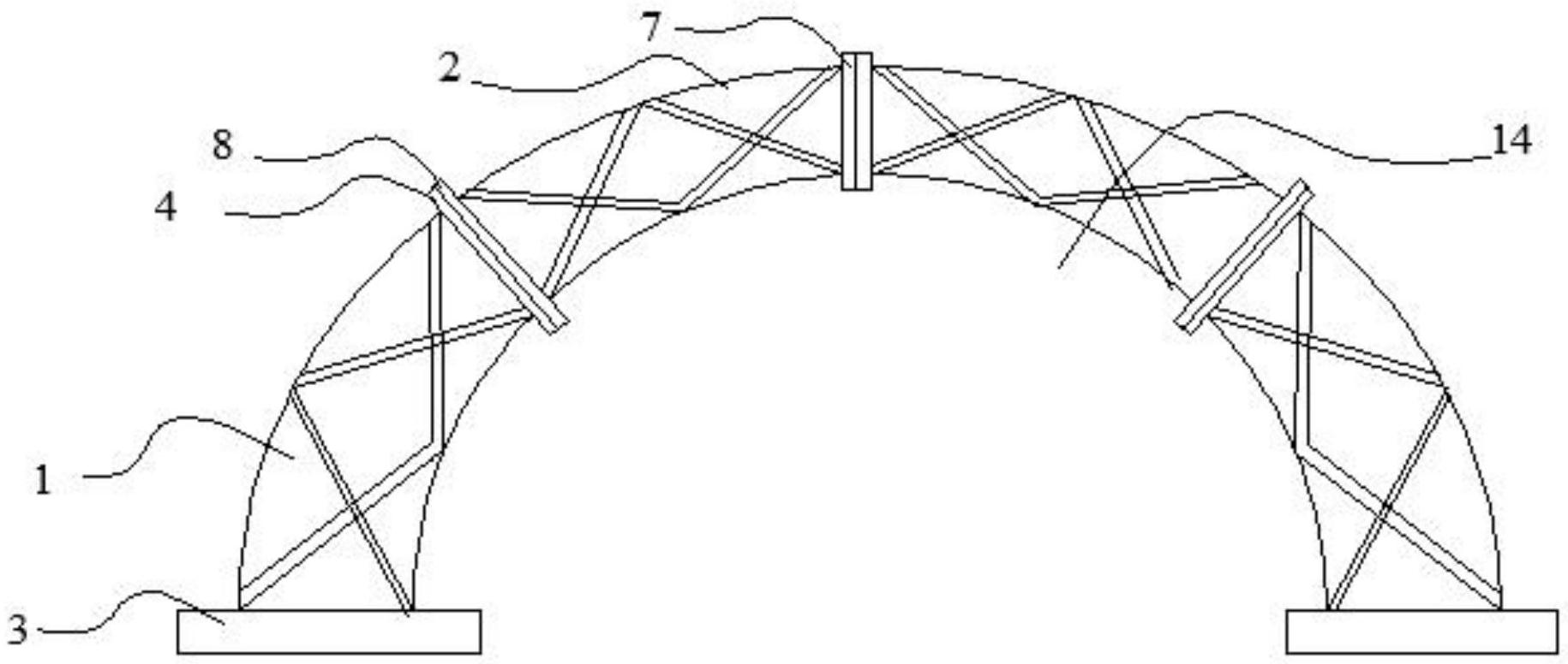 一种水利修筑钢拱架