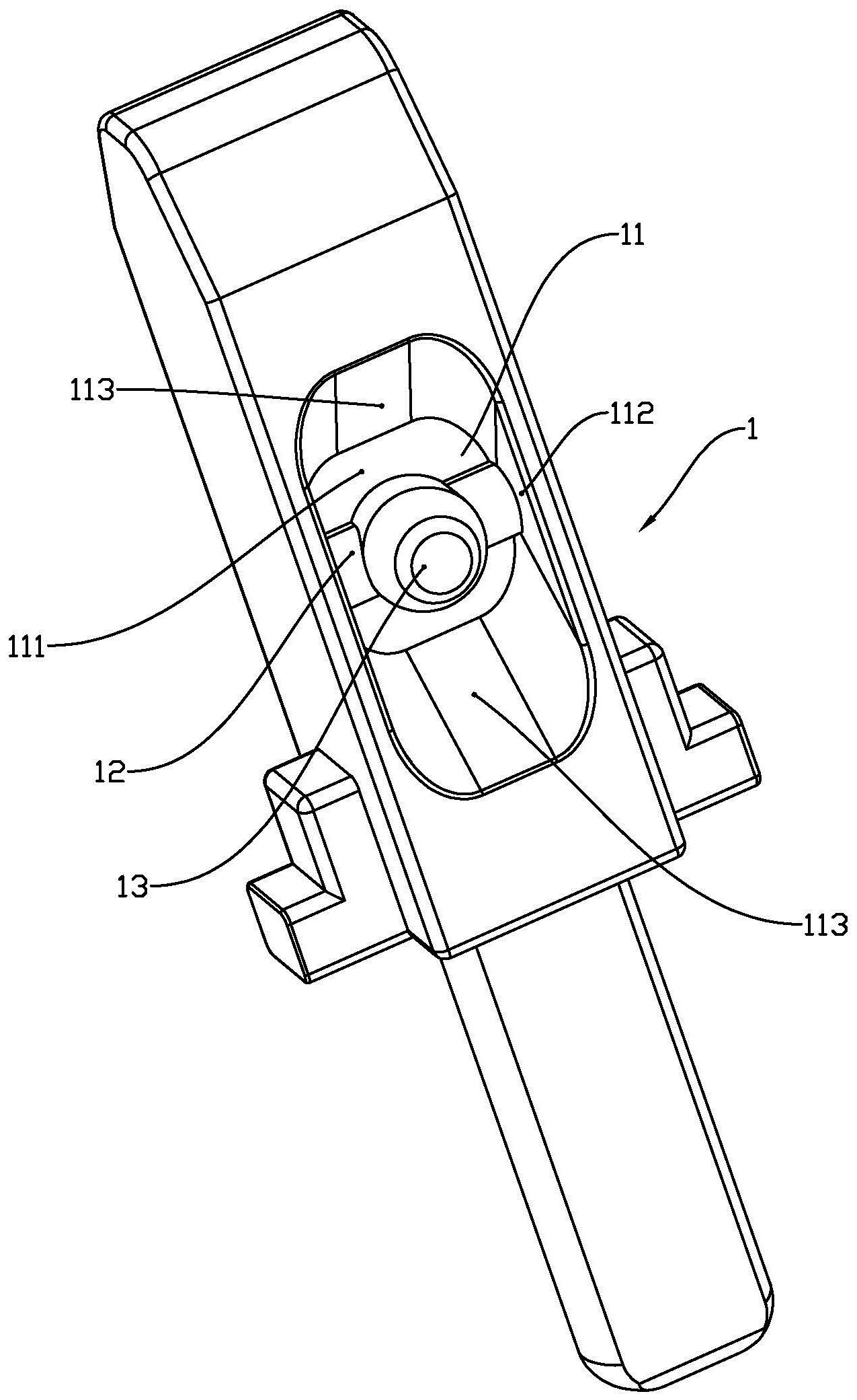 按钮开关的按压件联动弹簧定位结构