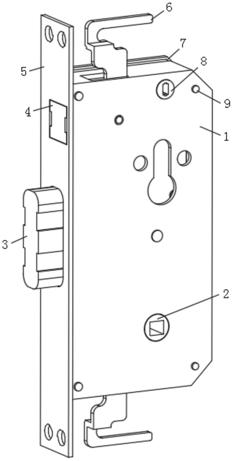 一種具有一體鎖舌結構門鎖