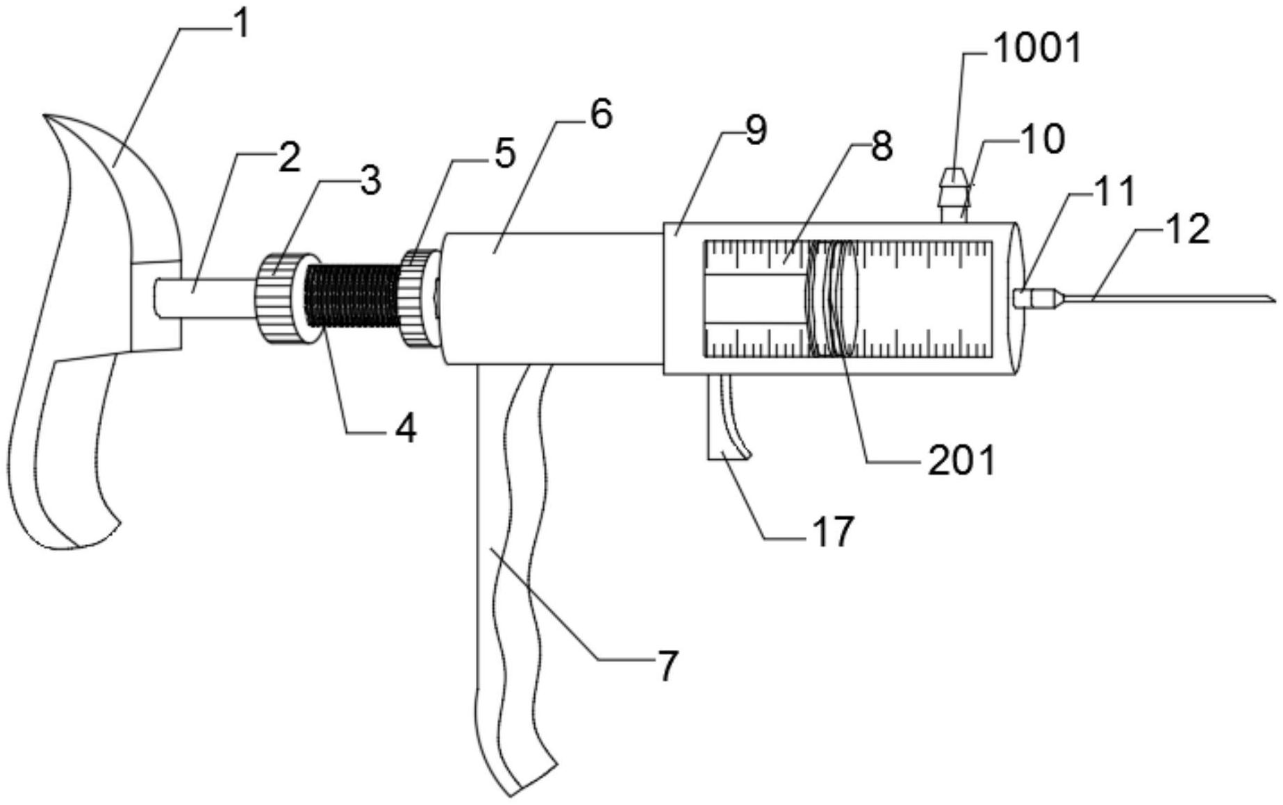 兽用连续注射器分解图图片