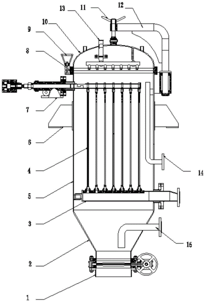 cn211987311u_一种5立方密封式叶滤机有效