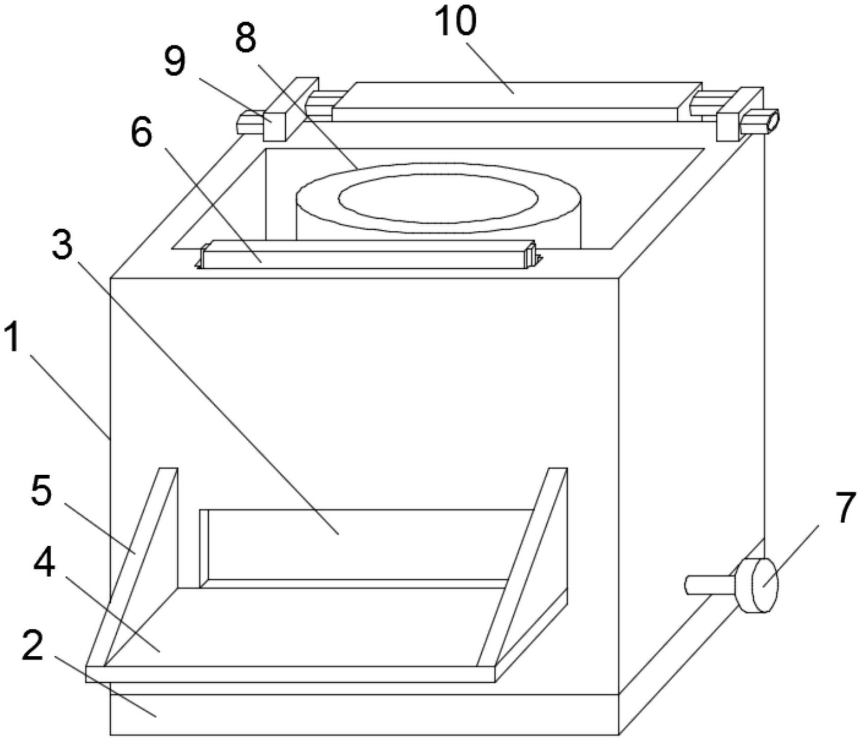 本实用新型公开了一种纺织原料加热机,包括热机主体,所述热机主体的