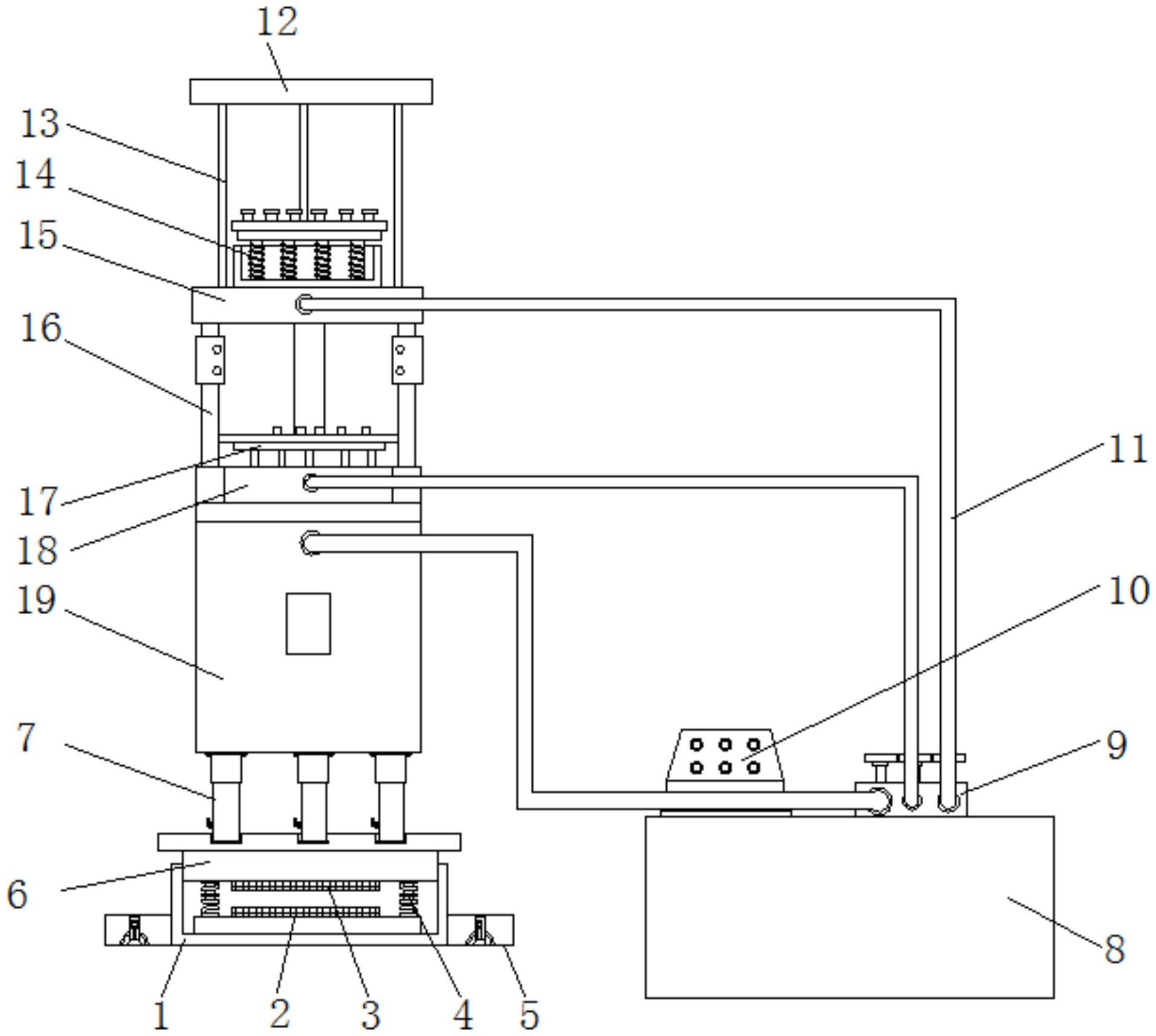 一种起重机安装的连续千斤顶液压提升系统