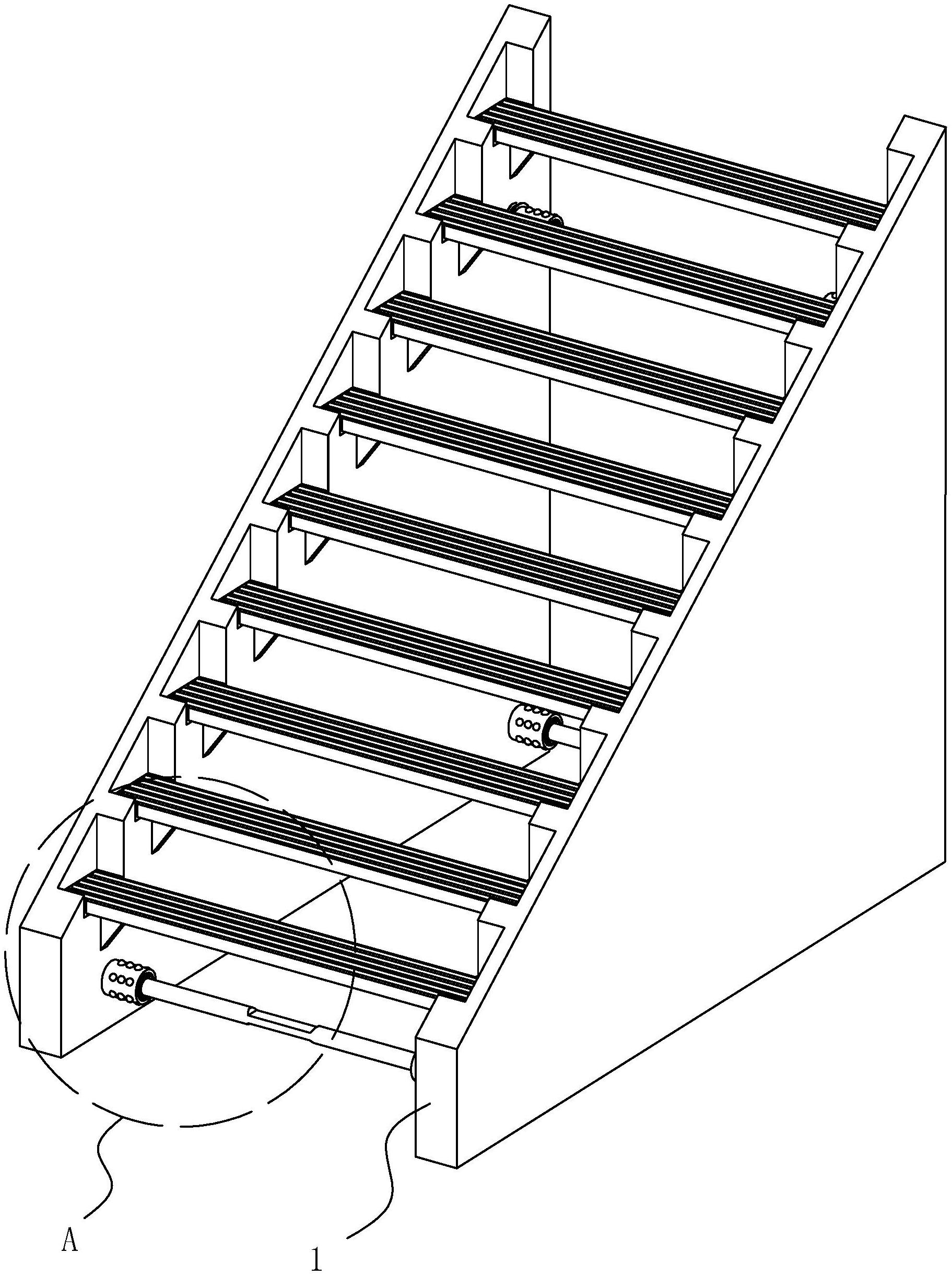u字型楼梯平面图图片