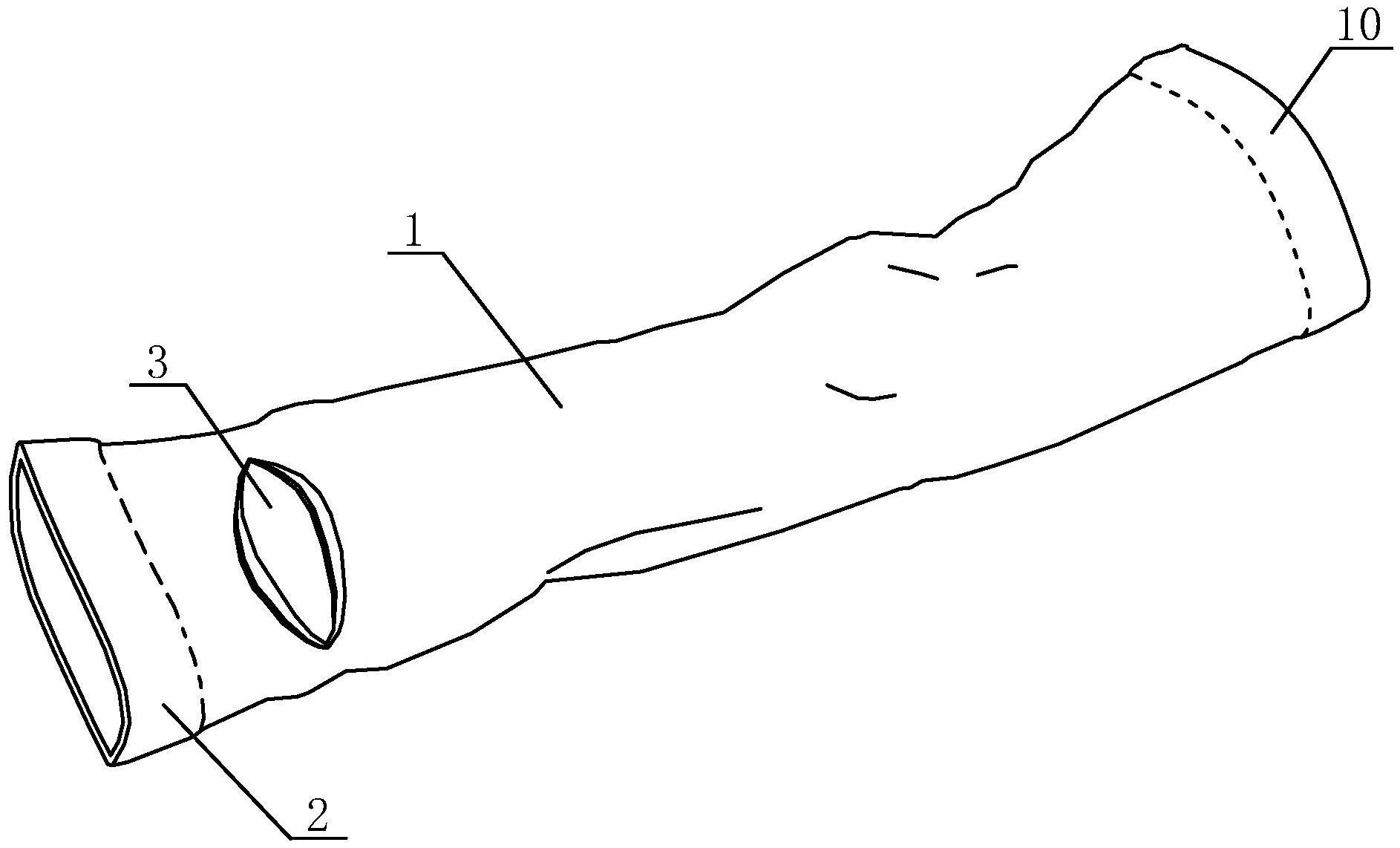 一种防破的袖套指口结构及带有该指口结构的袖套