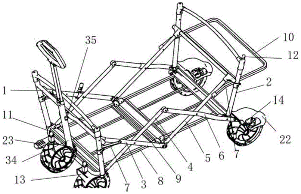 手推车的基本结构图图片