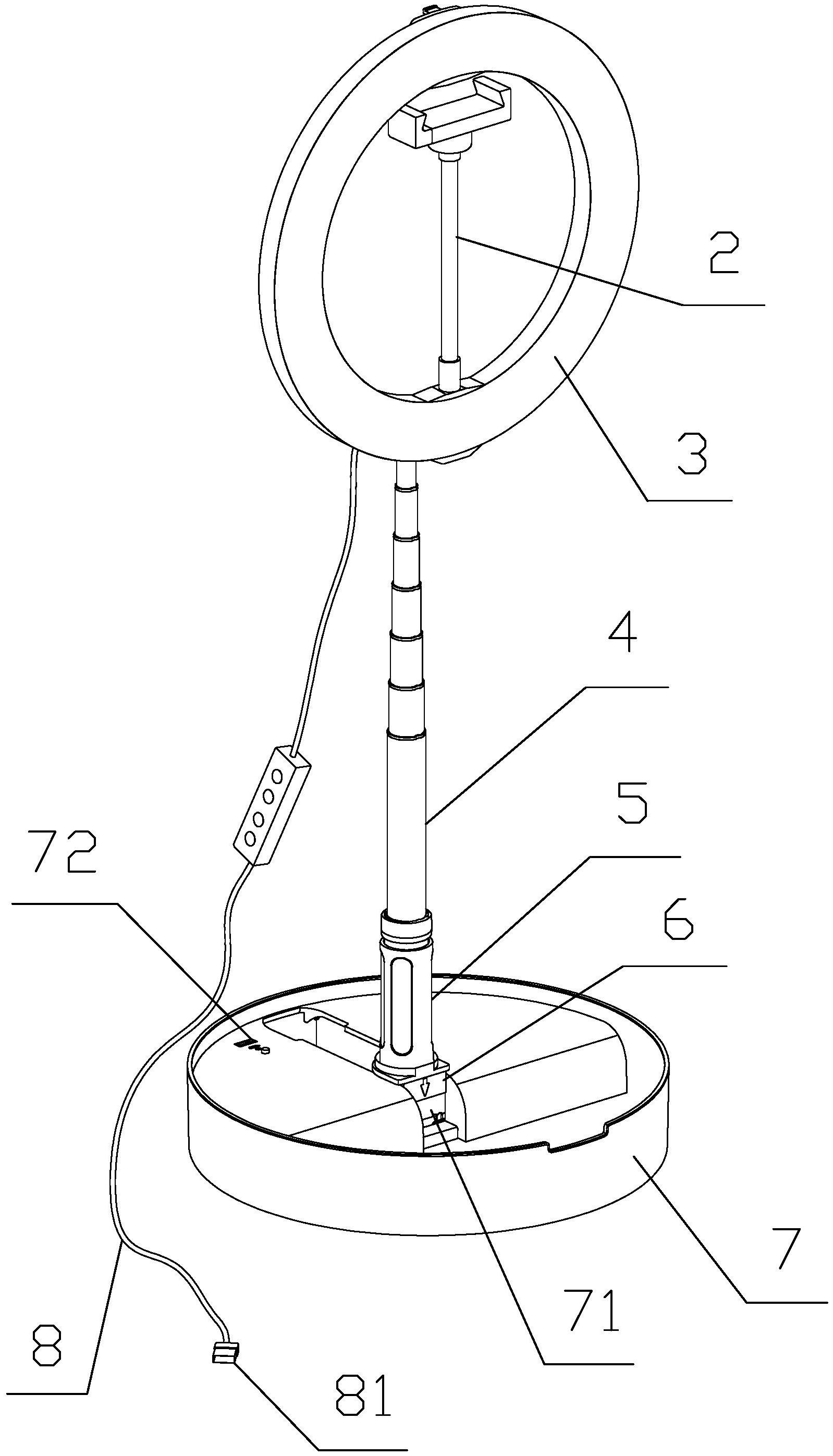 一种方便折叠收纳的补光灯