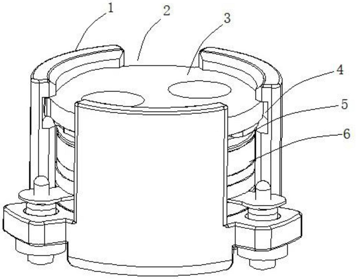一种扣压内旋盖式环行器