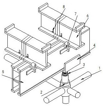 一种梁板后浇带施工用模板支撑装置