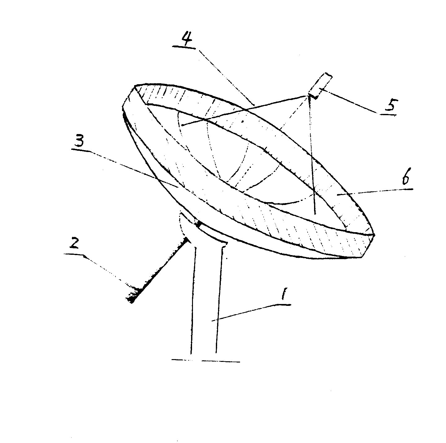 一种抗微波干扰的c波段卫星电视接收天线