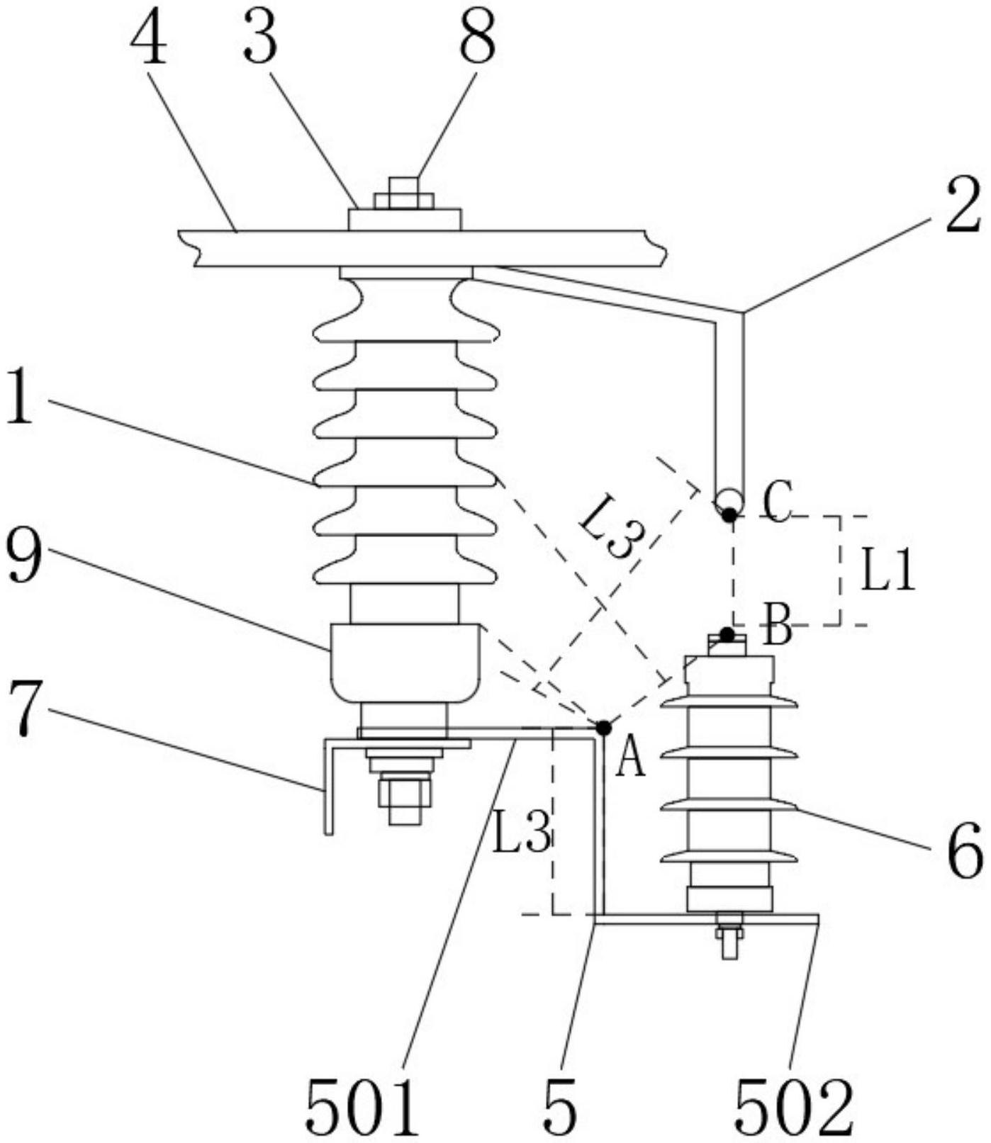 cn212113331u_一种新型结构的防雷绝缘子有效