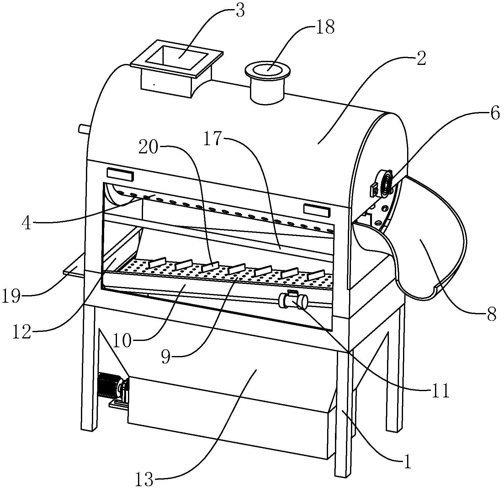 cn212120806u_一种卧式打麸机有效