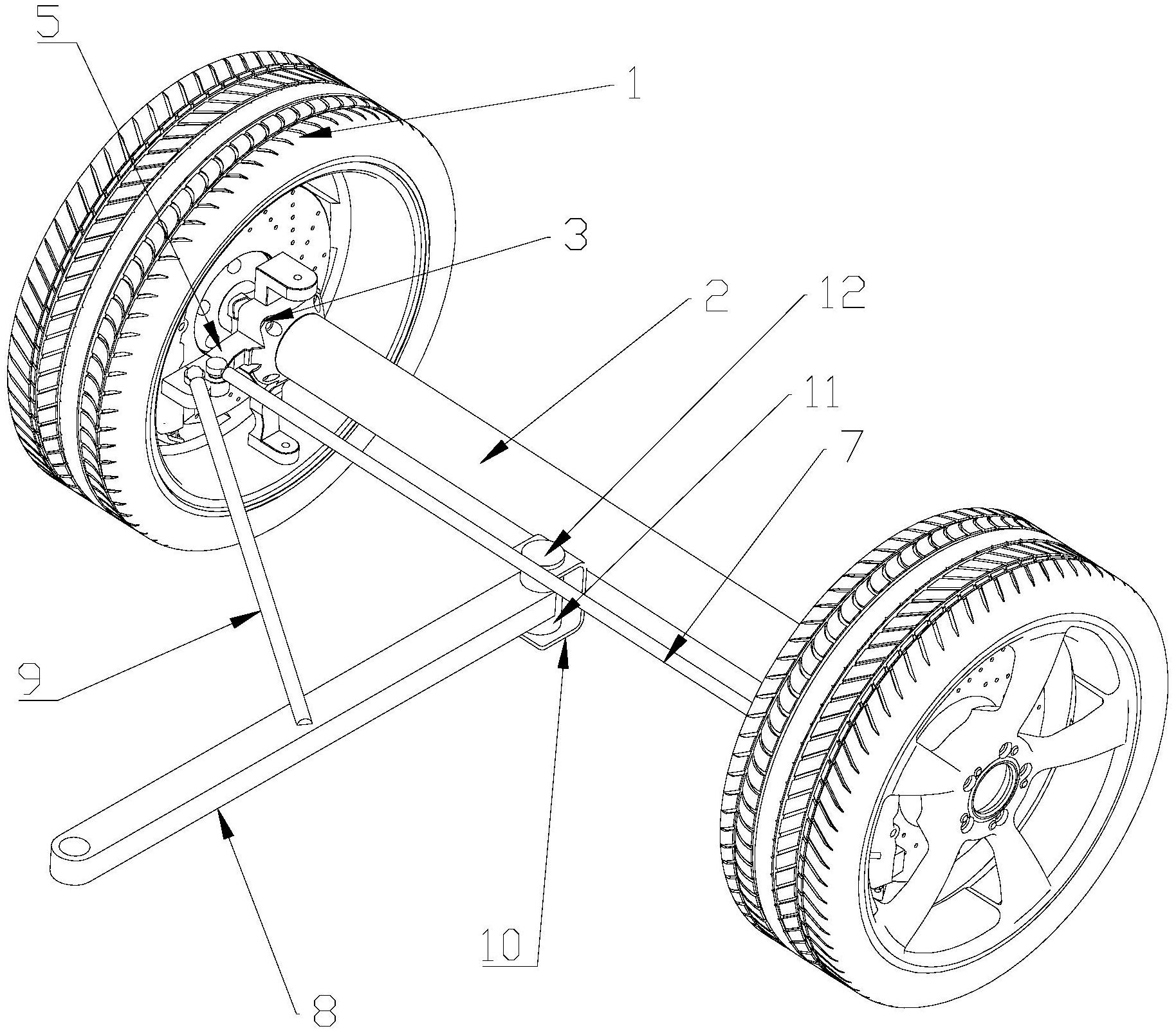 一种移动售卖车双轮牵引转向机构