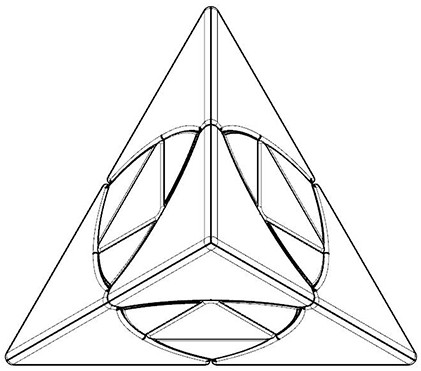 三角形魔方简笔画图片