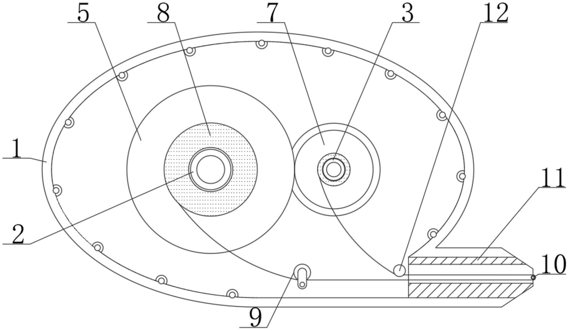 一种中学用具有防断带功能的修正带齿轮