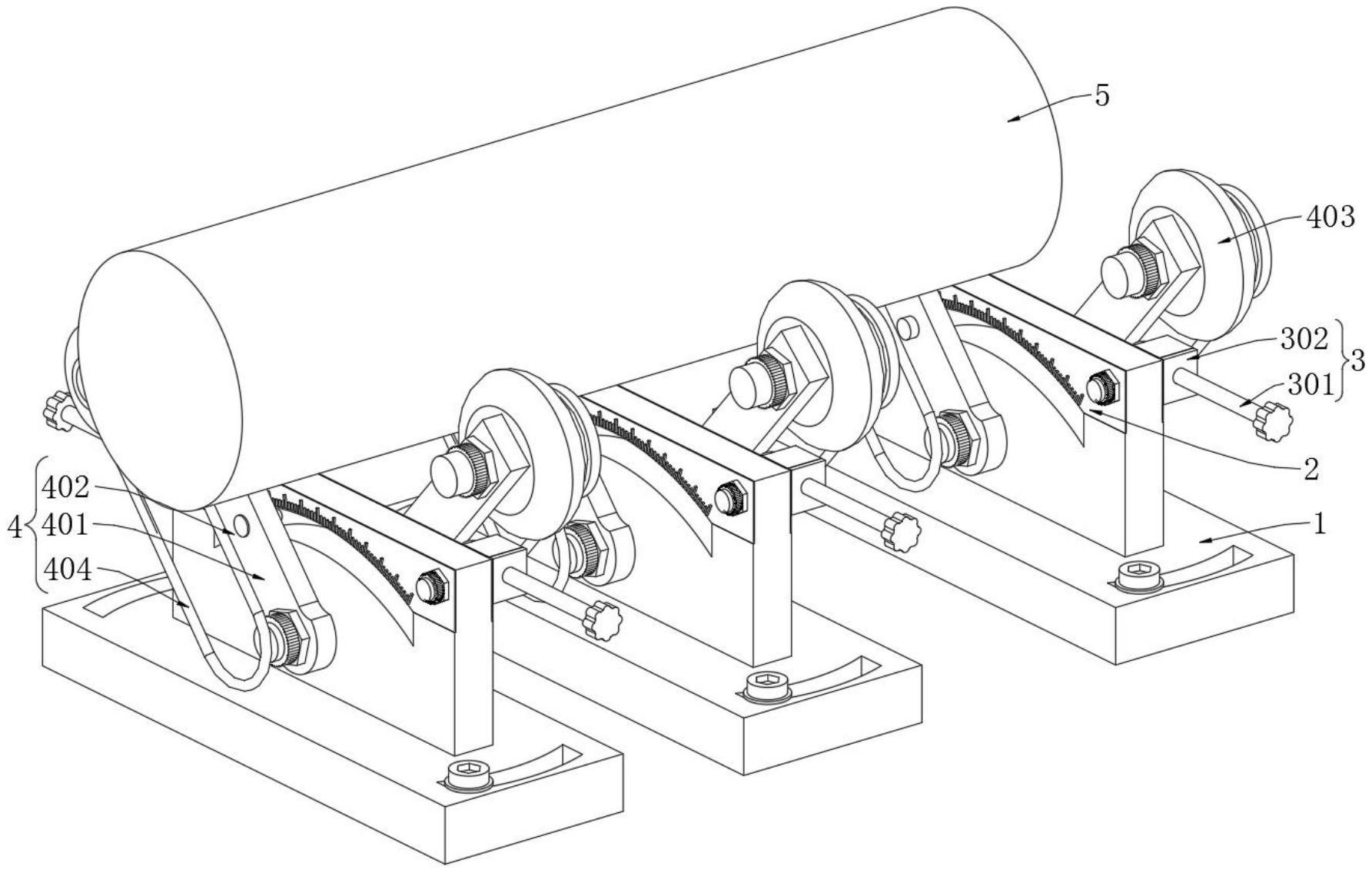 一种液压油缸活塞杆滚轮输送结构