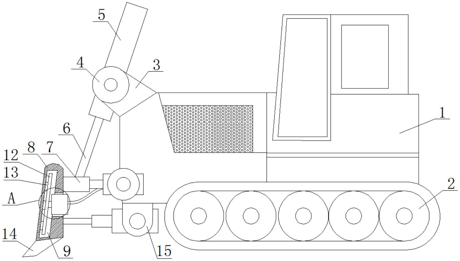 一种高速公路施工用道路推土机