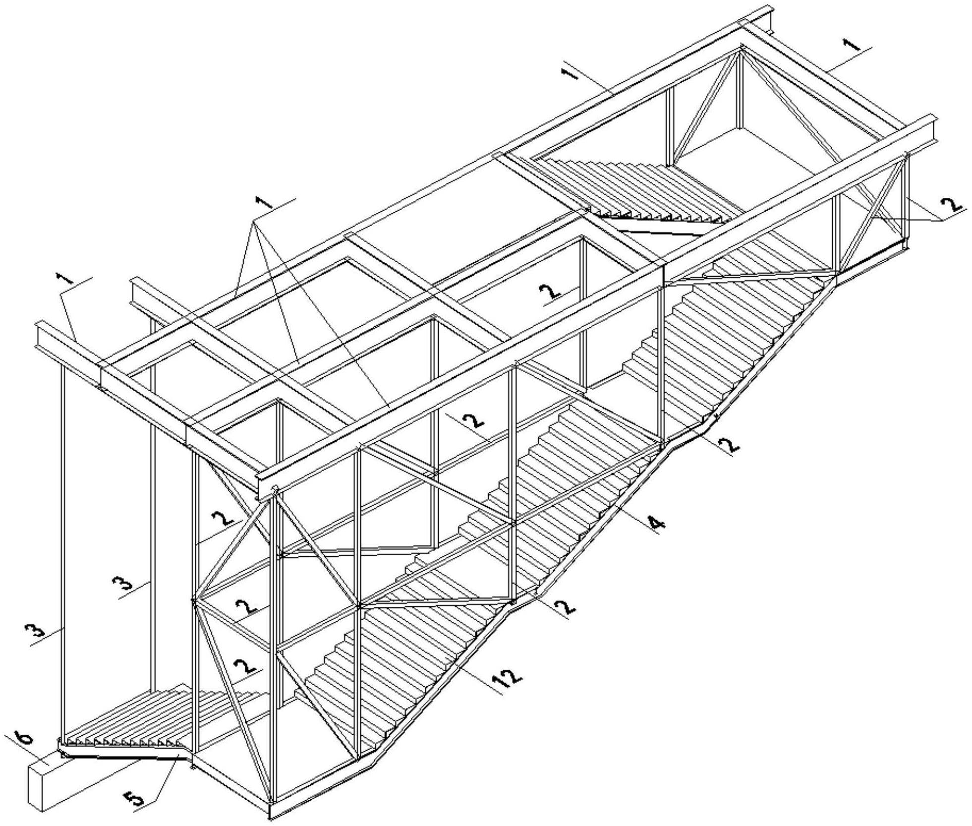 钢结构楼梯 结构图图片