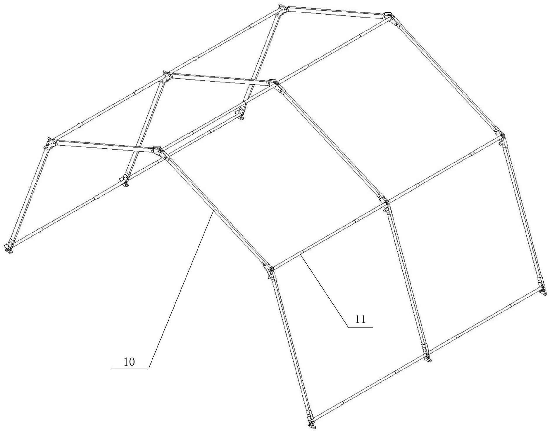 帐篷骨架结构图图片