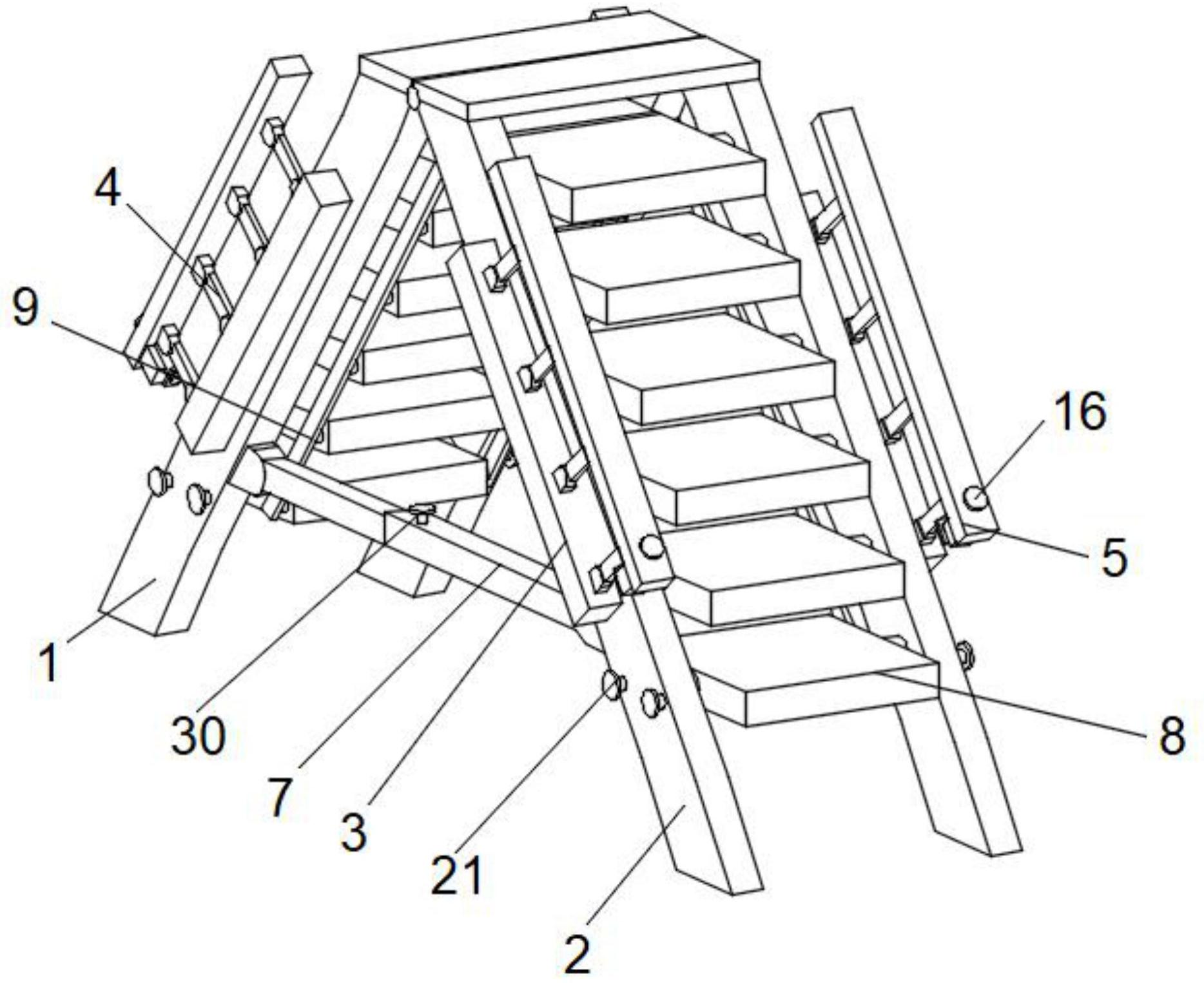 cn212154615u_一种易折叠的人字扶手梯有效