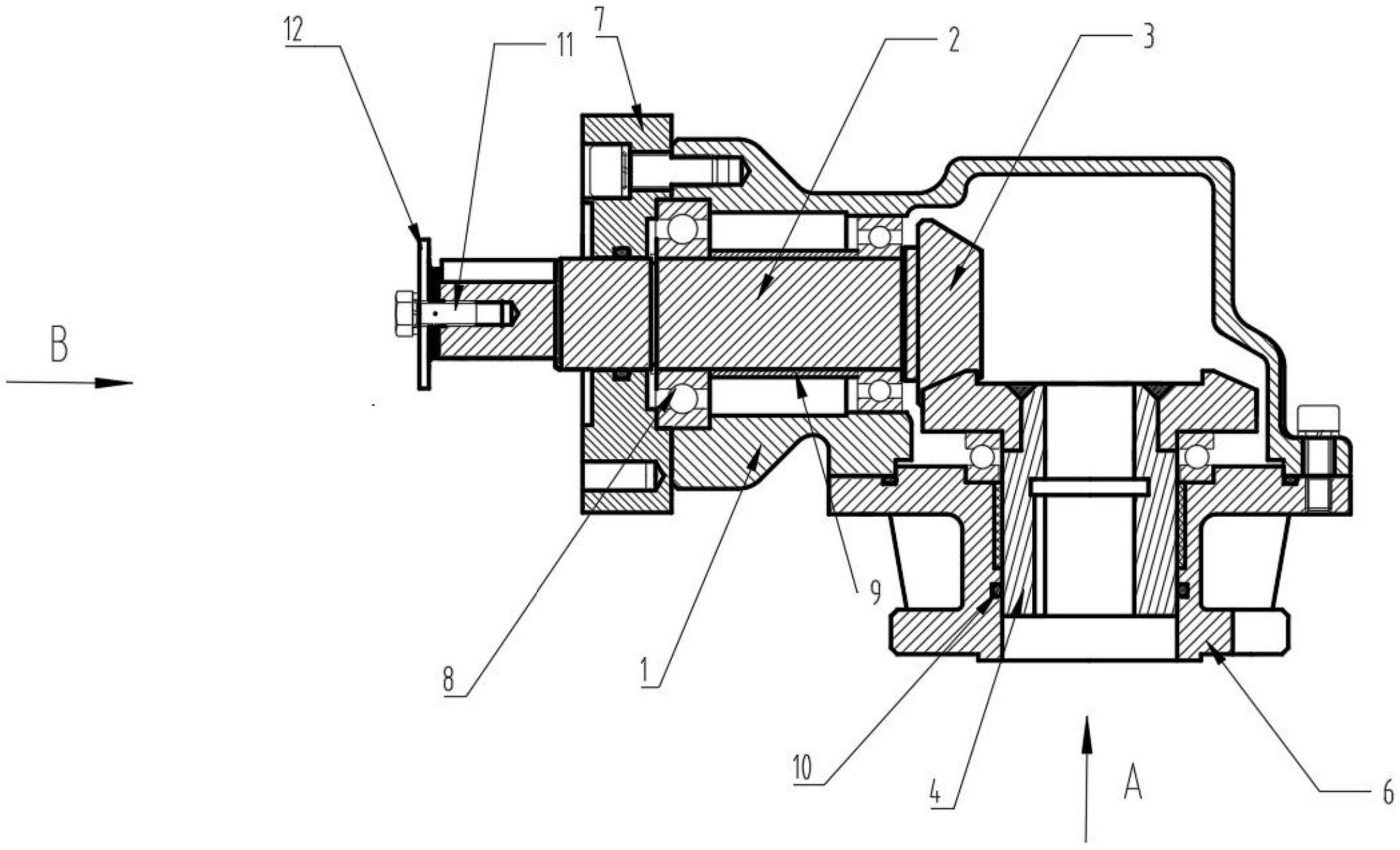 一种用于含涡轮箱的阀门手轮换向器