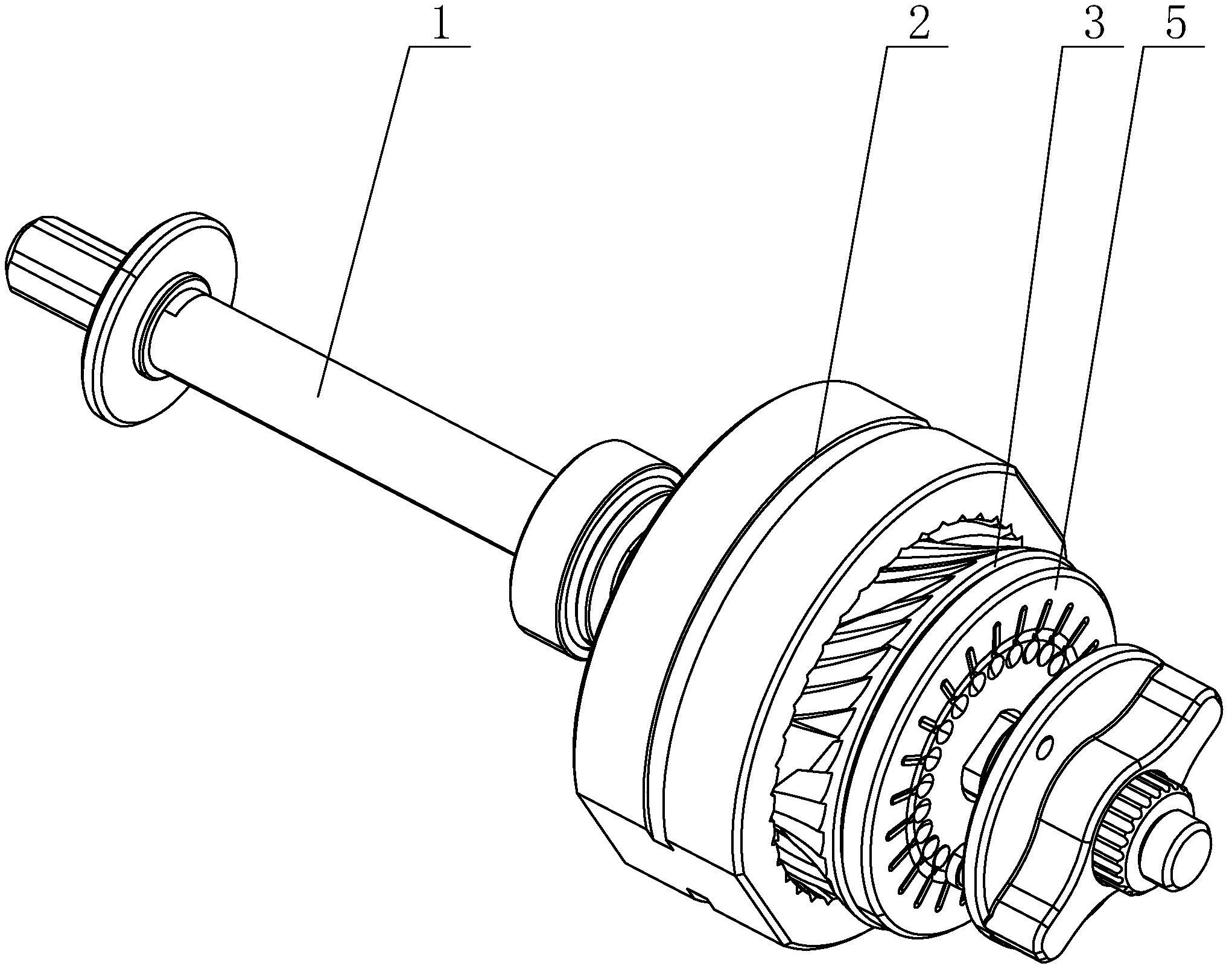 一种磨豆机刀盘间隙两级调节结构