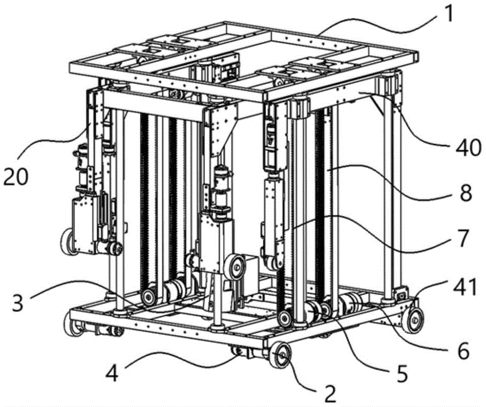 cn212243612u_一种自适应升降式爬楼梯机器人有效