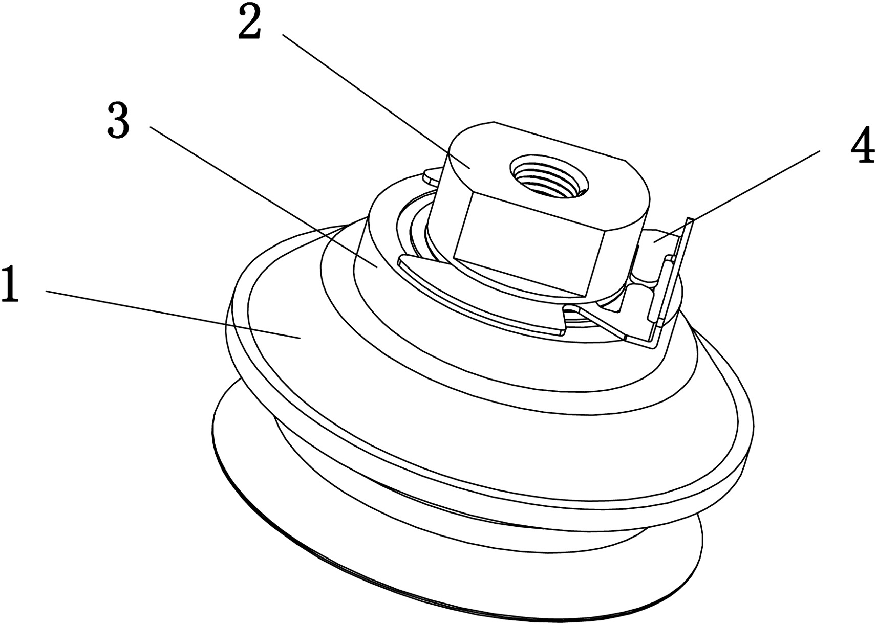 一种可拆卸真空吸盘