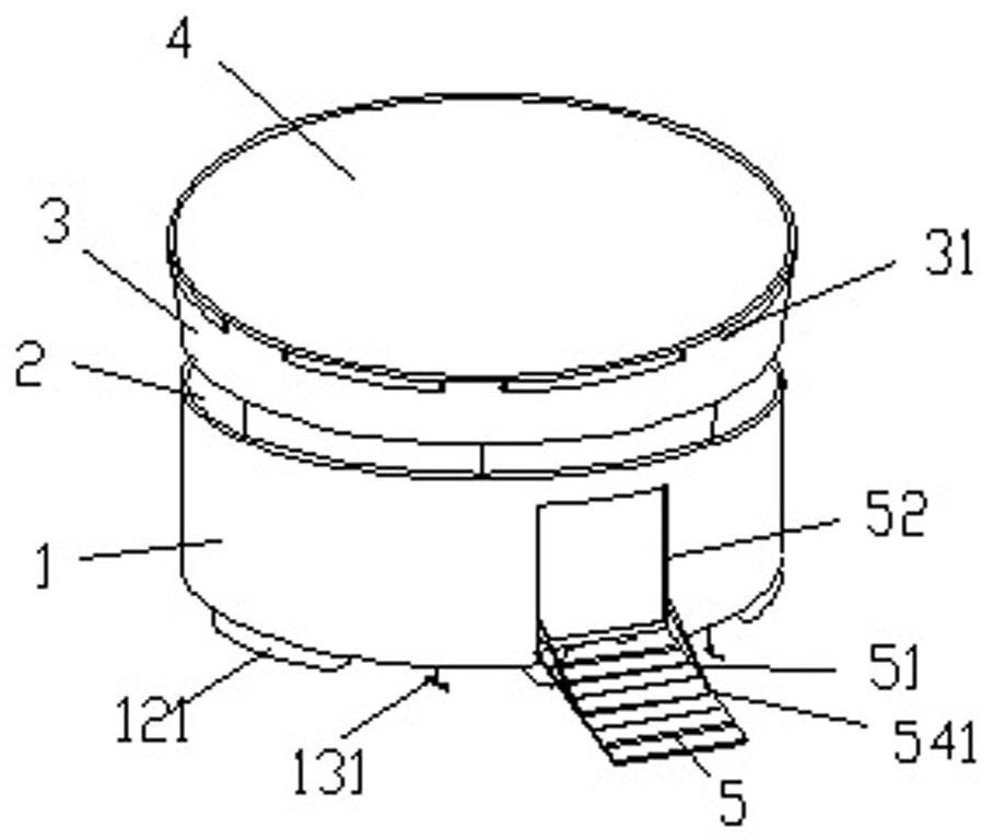 尤其是涉及一种水上旋转餐厅,其特征在于包括支撑结构架,餐厅围壁,n扇