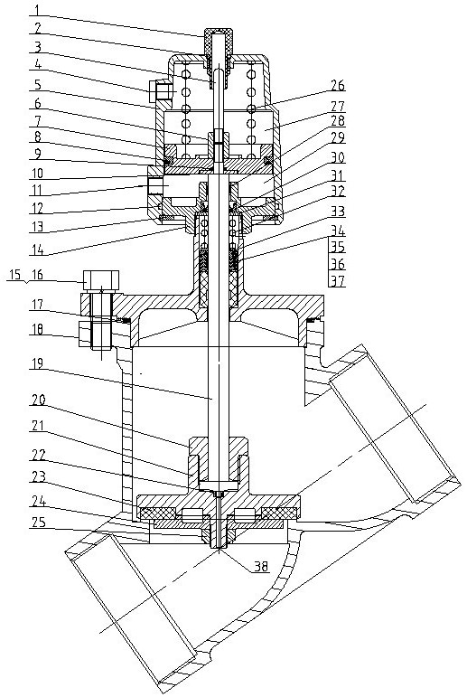 一种先导式气控角座阀