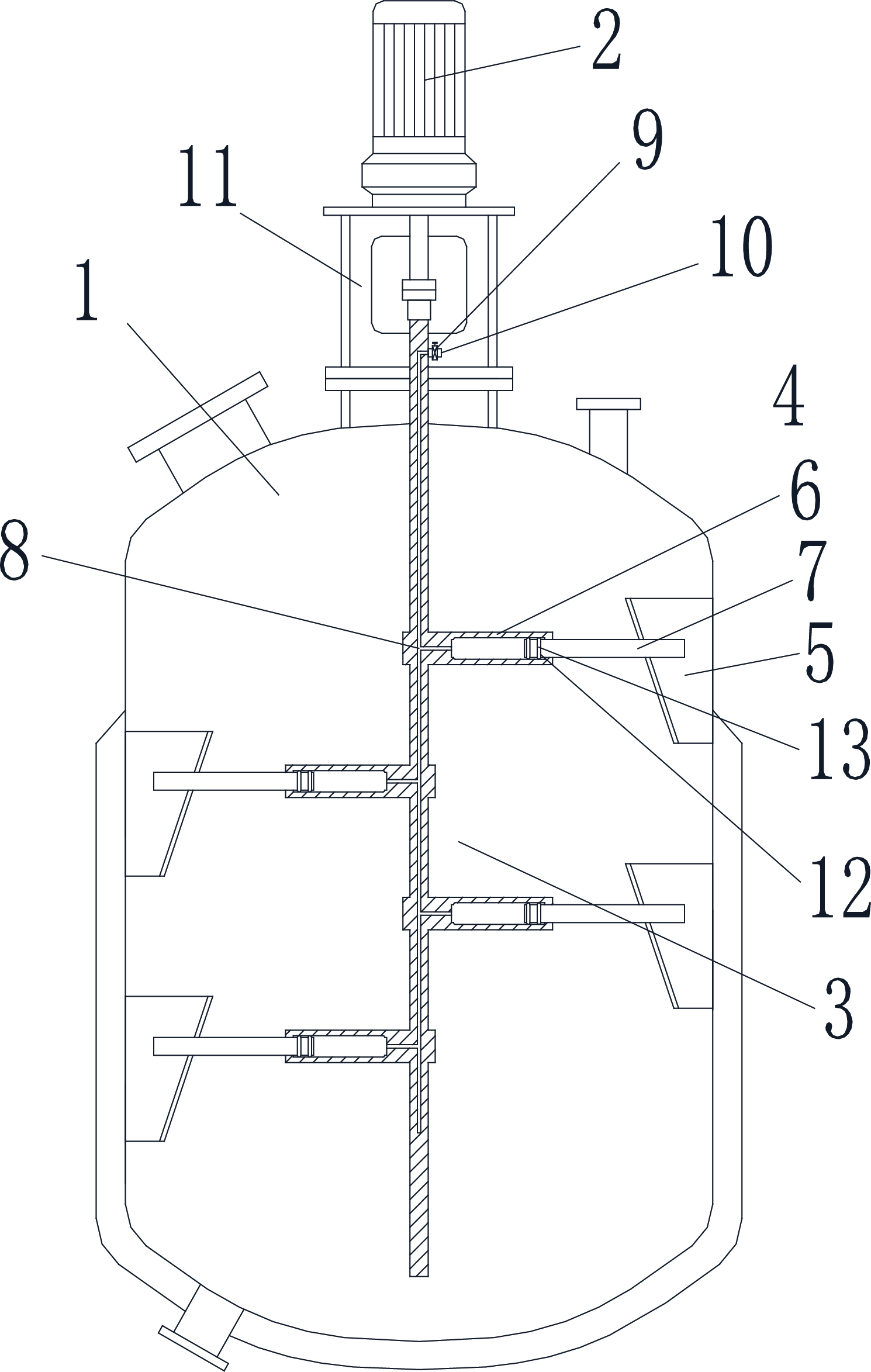 一种方便下料的高粘度物料反应釜