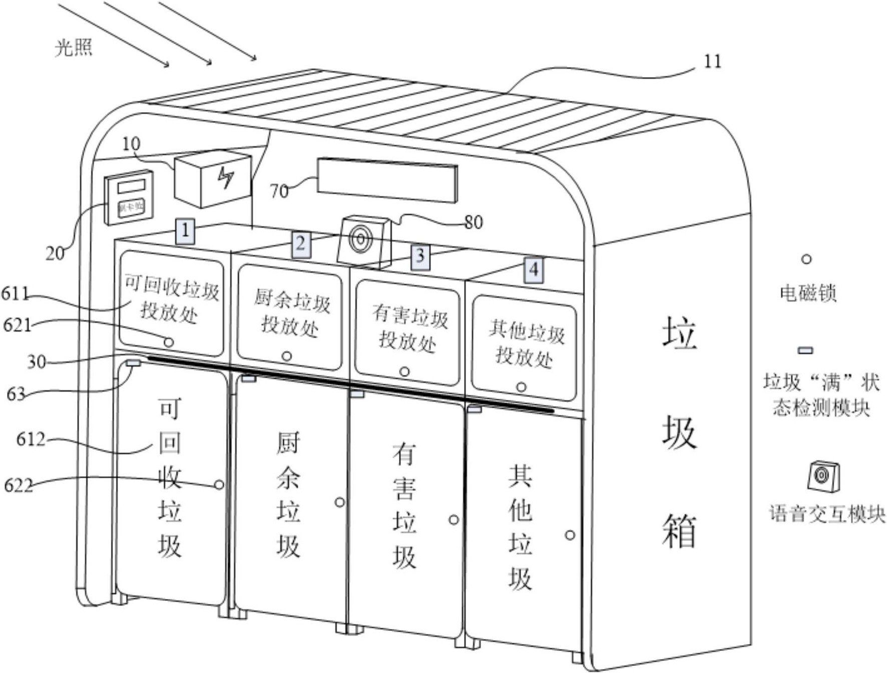 一种基于ic卡管理的人工智能垃圾分类装置