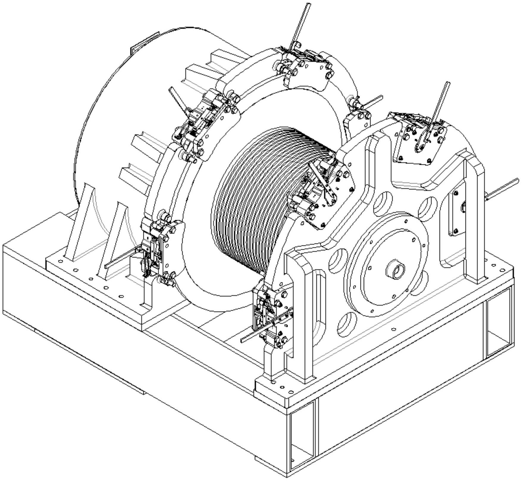 cn212292615u_一种双制动盘制动结构的高速重载电梯曳引机有效