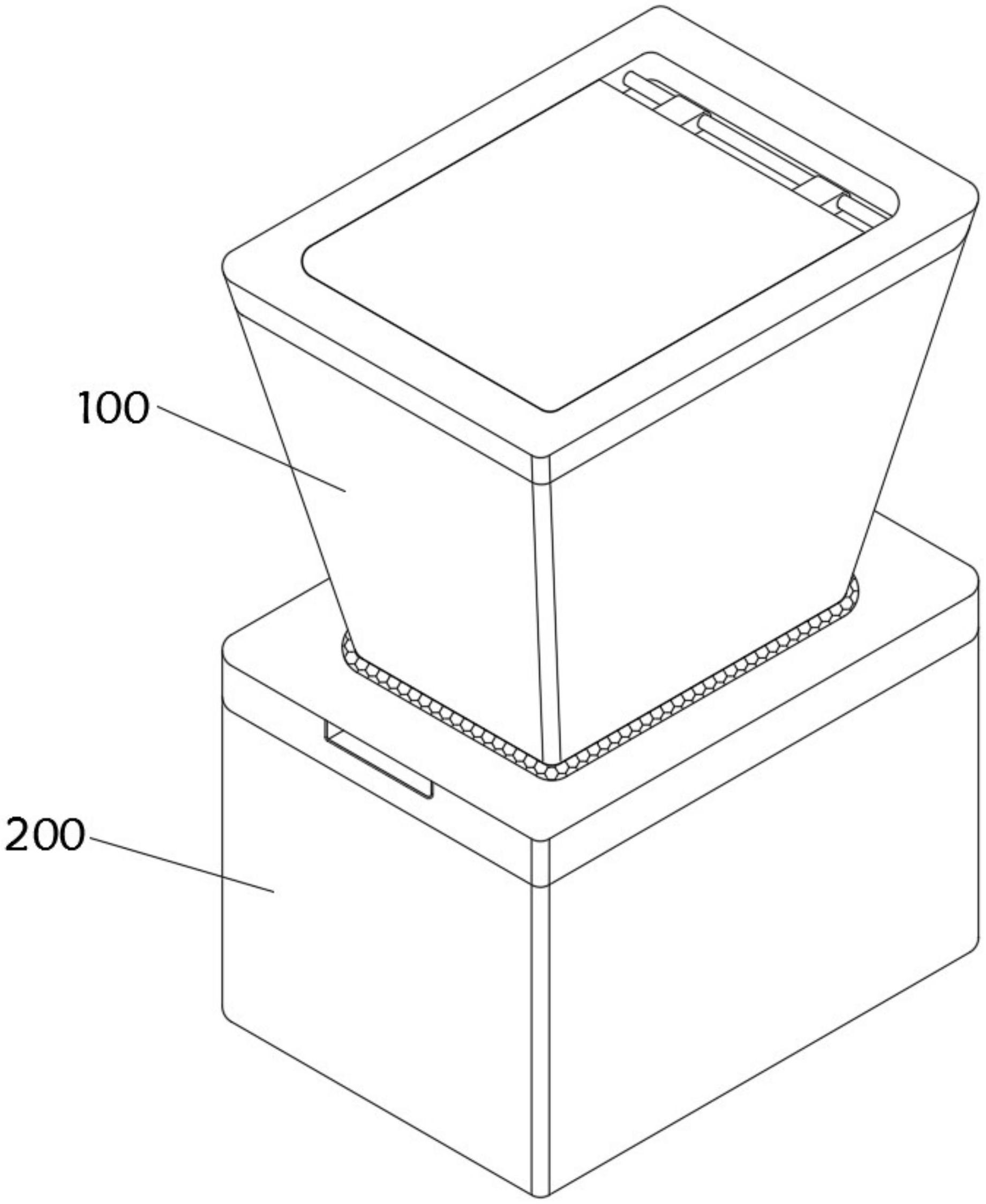 一种可以起到干湿分离作用的垃圾桶
