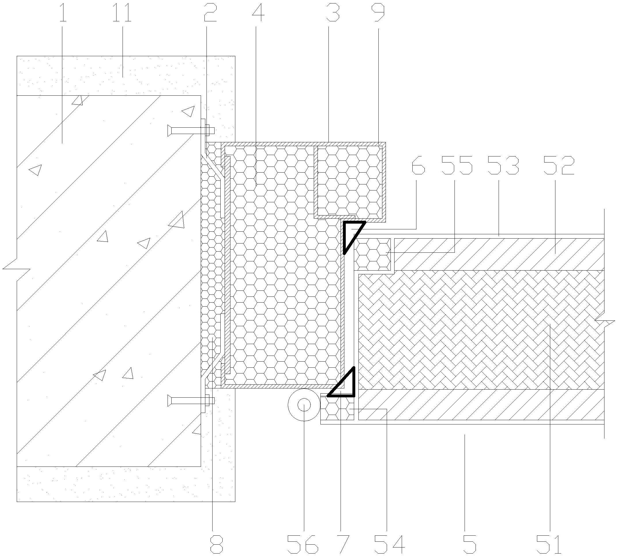 一种高噪声厂房隔音门密封隔音节点结构