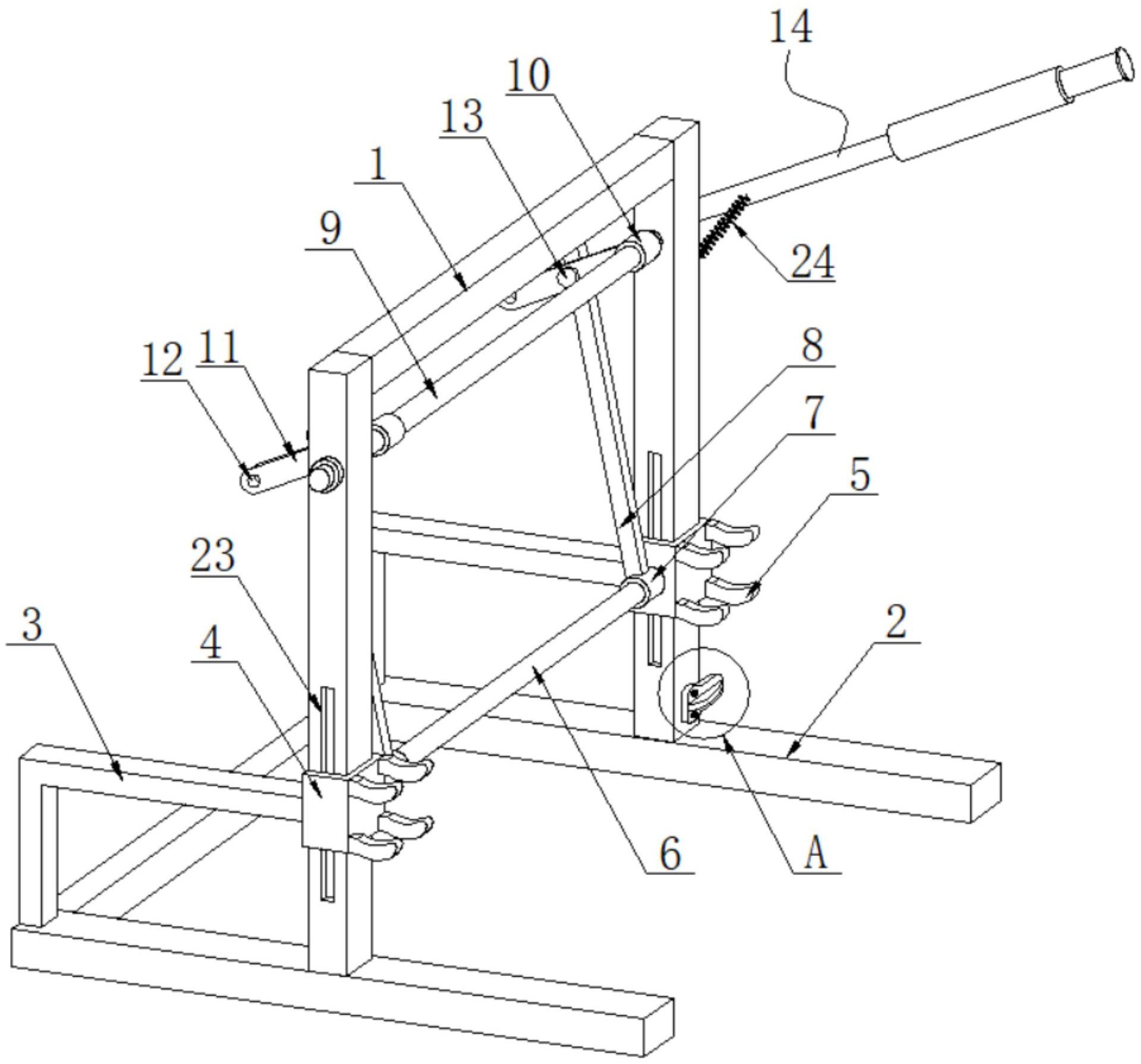 一种带曲柄连杆结构的包装轴举升机构