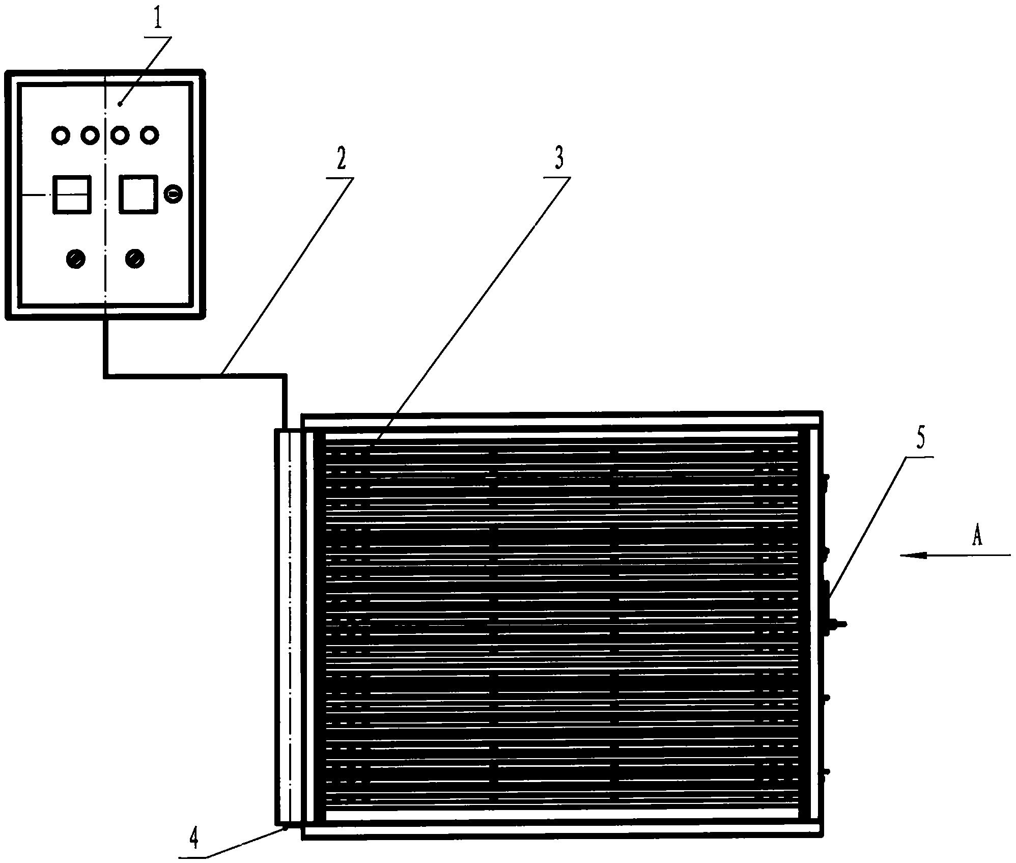 一种防腐防冻组合风阀,是由温度控制箱,电缆,不锈钢
