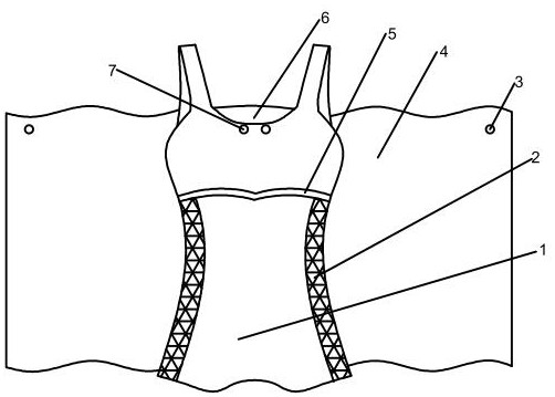 吊带背心结构制图图片
