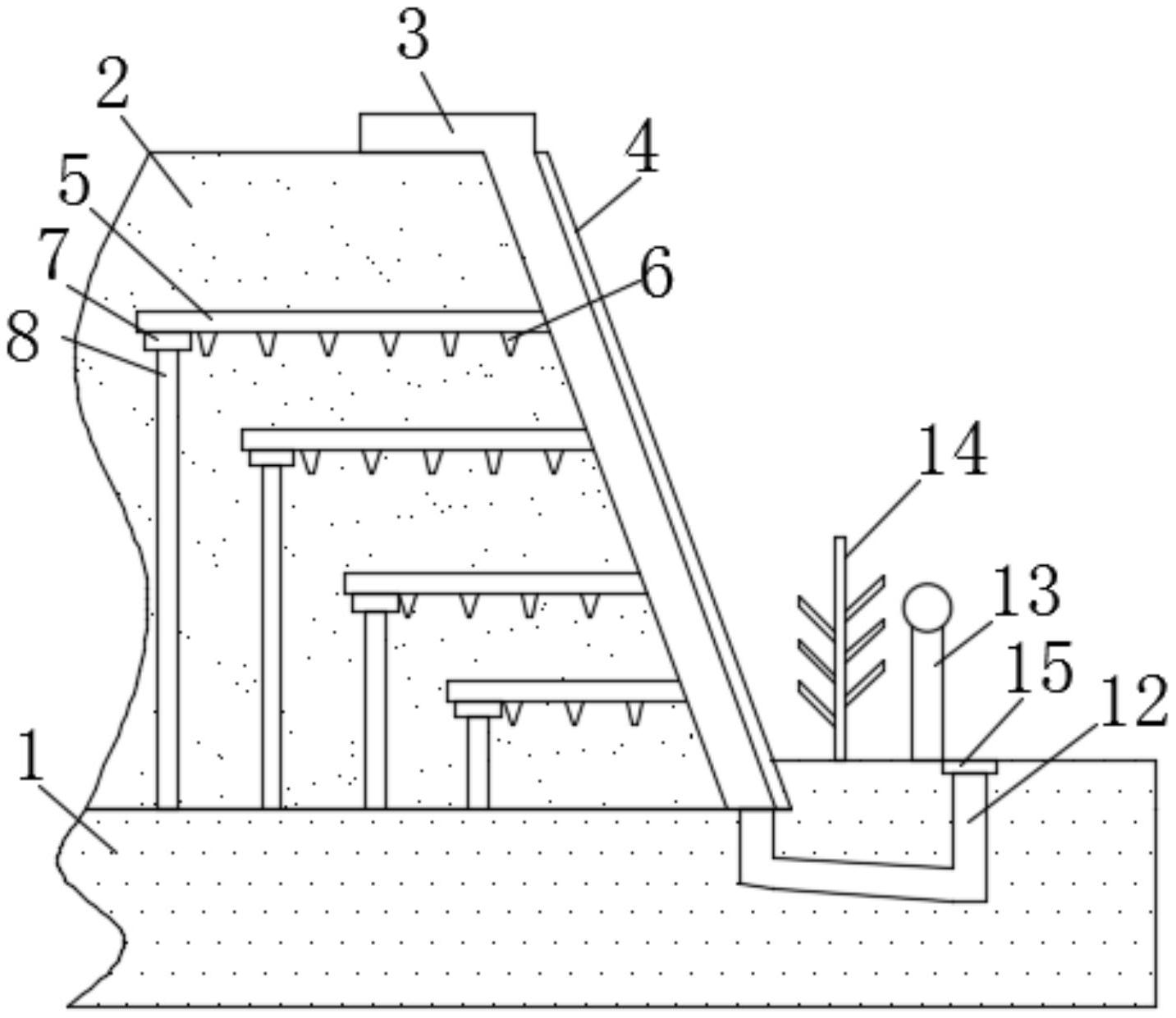 cn212358342u_一种防滑坡建筑结构有效