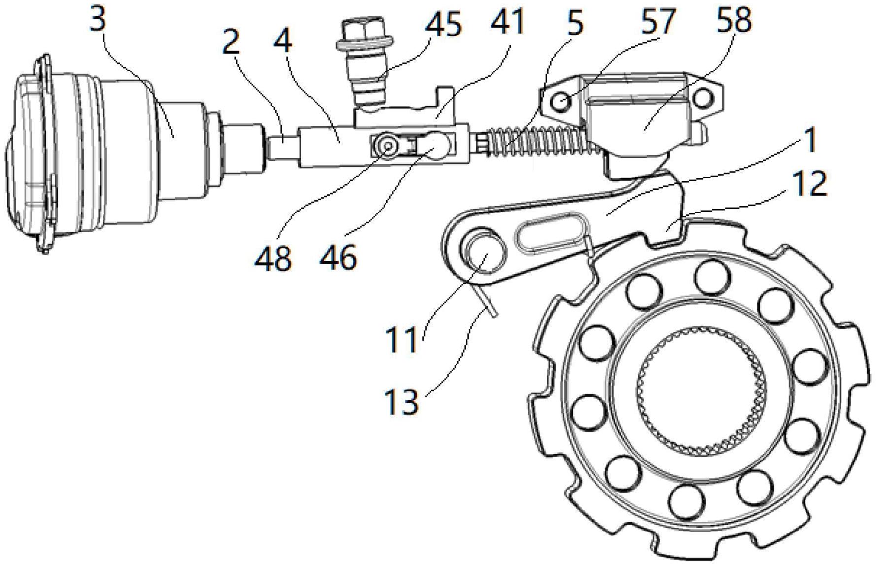 cn212360752u_电驱式变速器驻车锁止机构有效