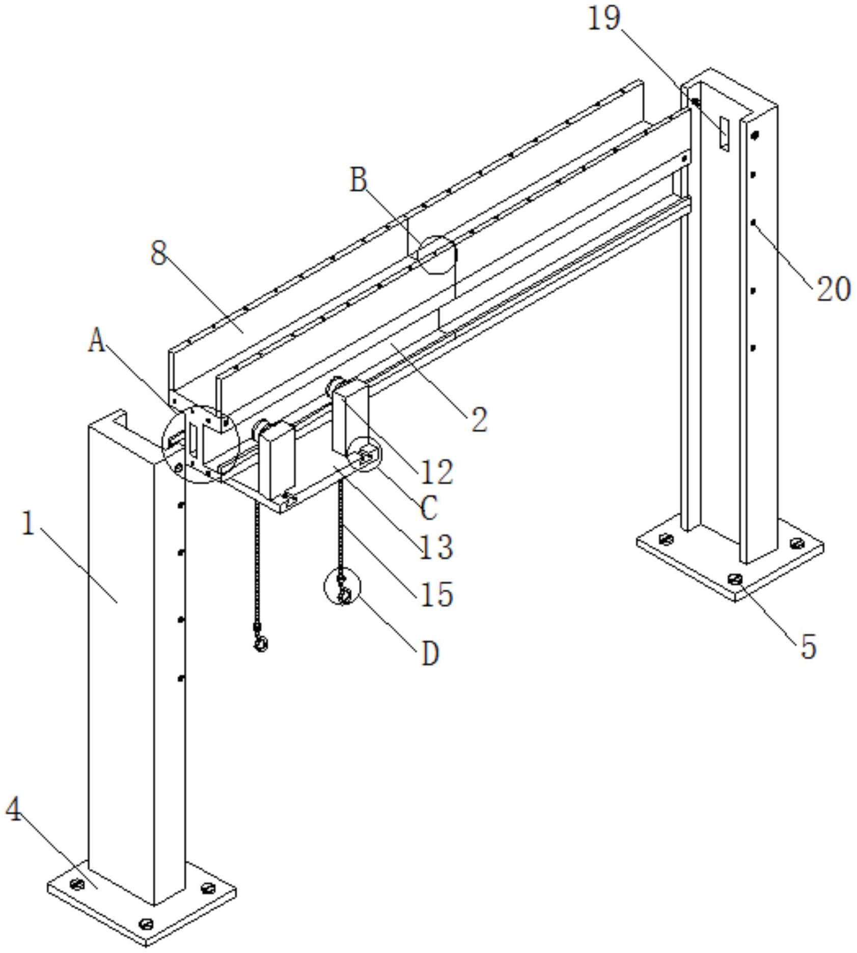 一种房建装配式屋顶悬梁结构