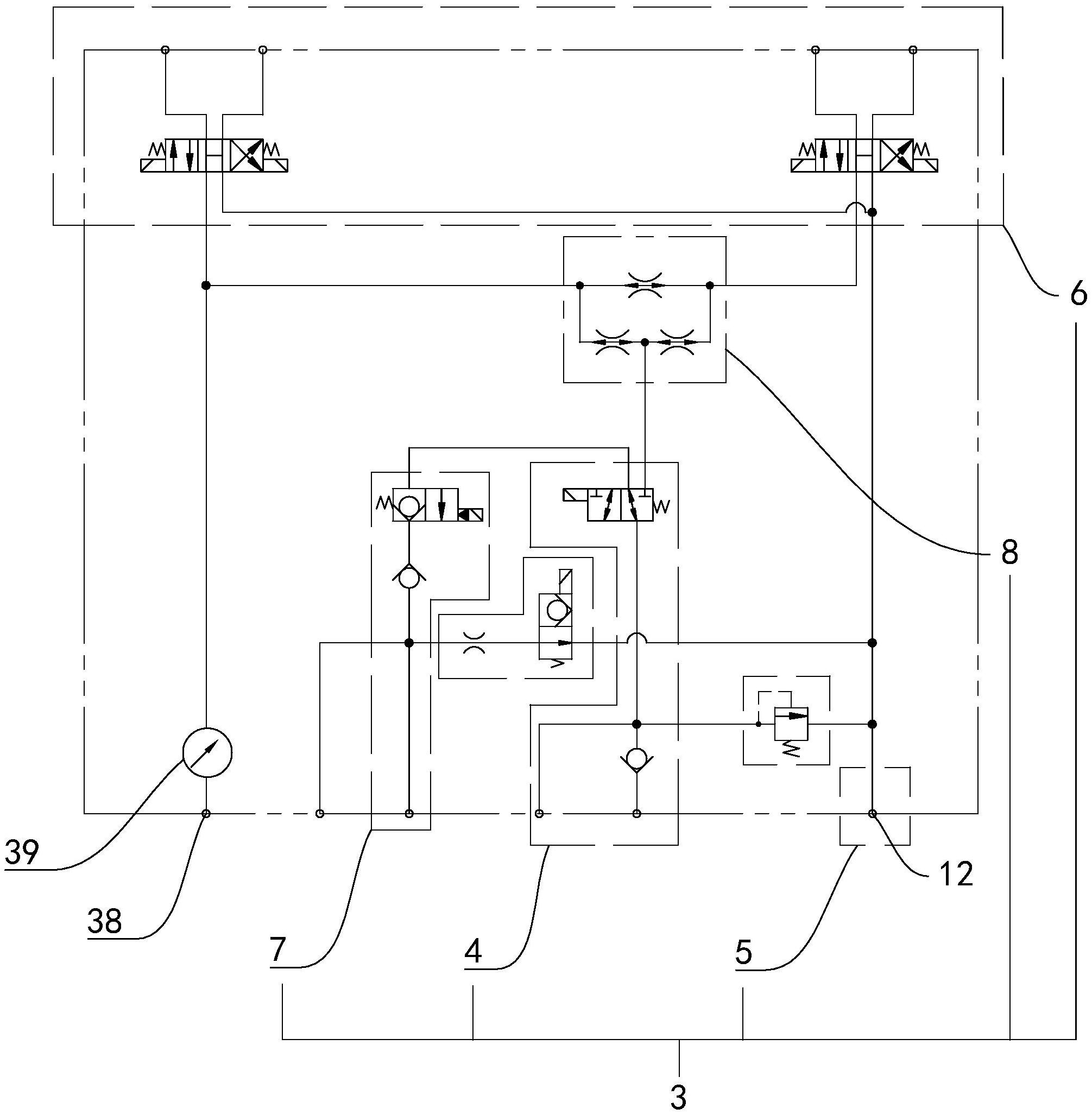 履帶式升降機的液壓主控閥塊油路結構