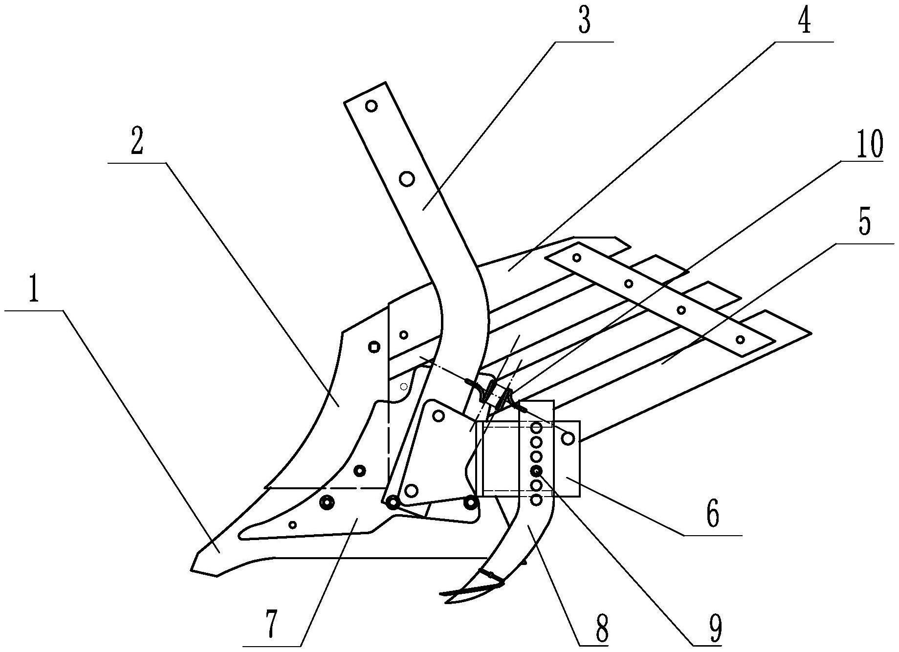 一种翼式深松齿及其所构成的浅翻深松犁