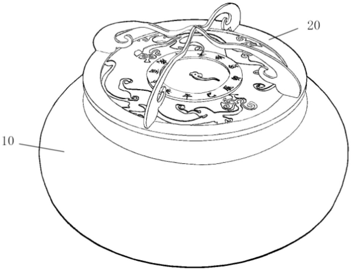 十二時辰計時香爐和十二時辰計時爐蓋