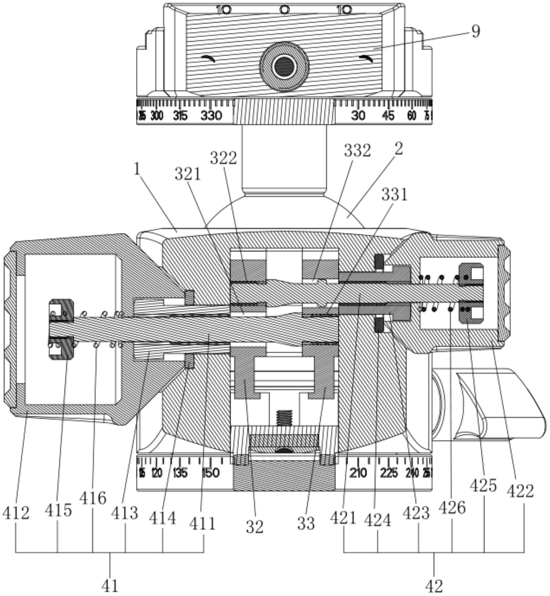 一种球形云台的锁紧结构