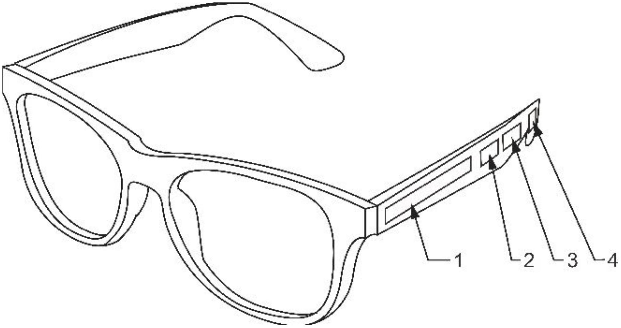 一种预防老年痴呆患者走失的老花眼镜