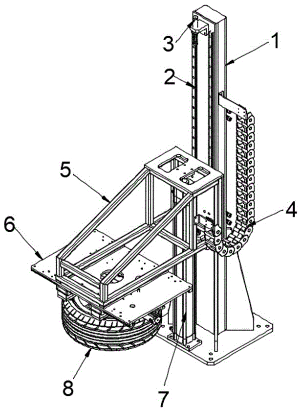 cn212532177u_一种汽车轮胎抱夹提升机构