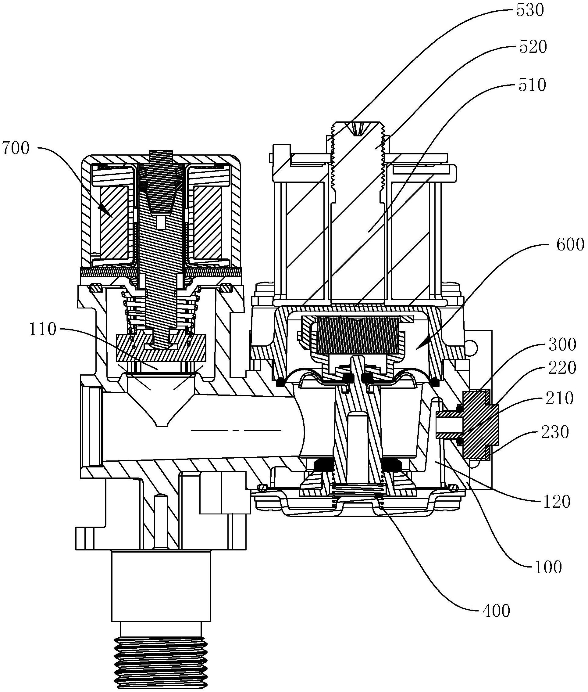 cn212536711u_一种带压力传感器的燃气比例阀,燃烧系统及燃气热水器