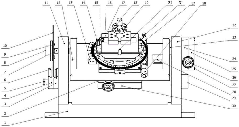 一种用于加工多角度特征零件的回转工作台